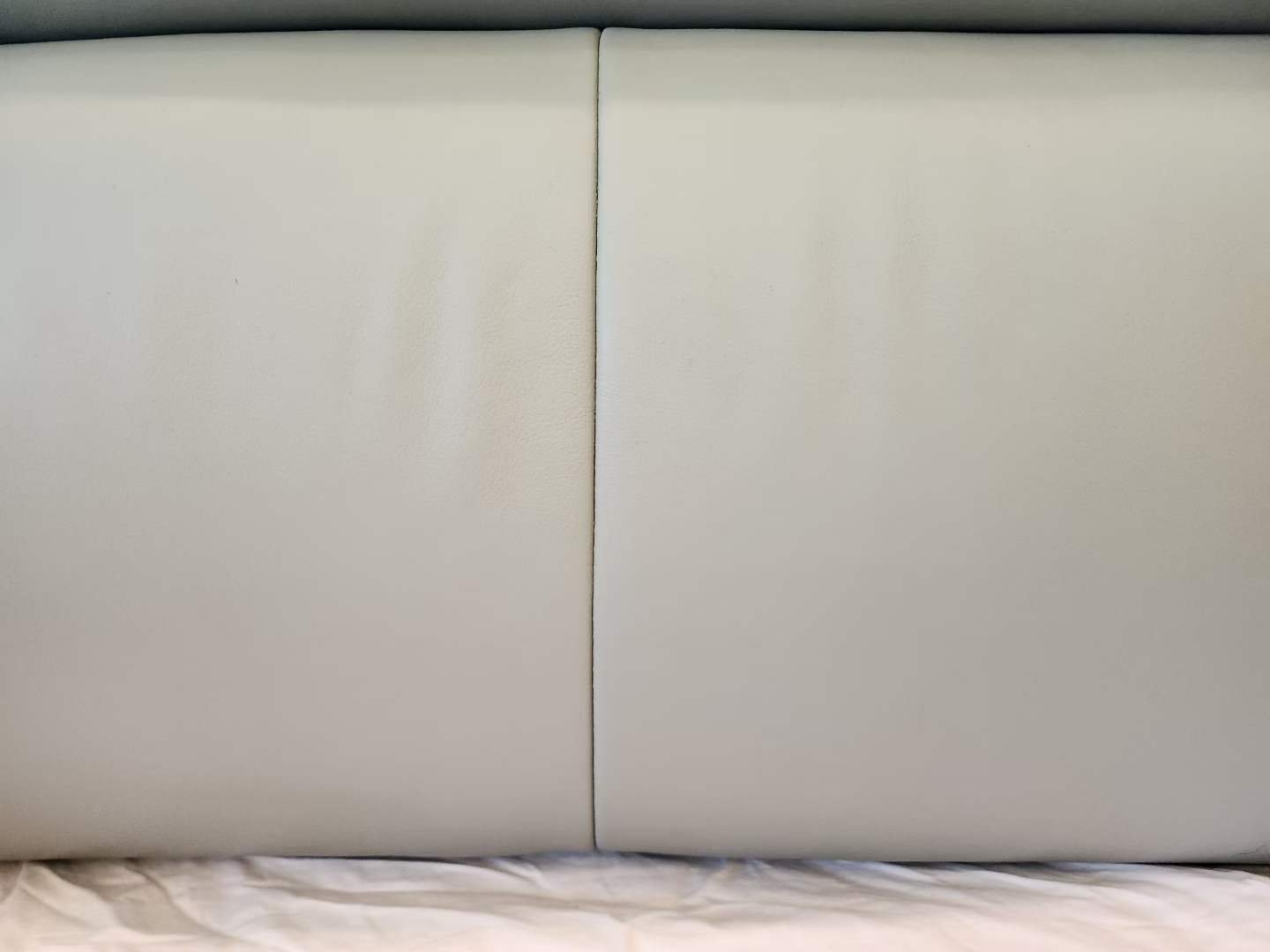 Leather Headboard Repair — after restoration