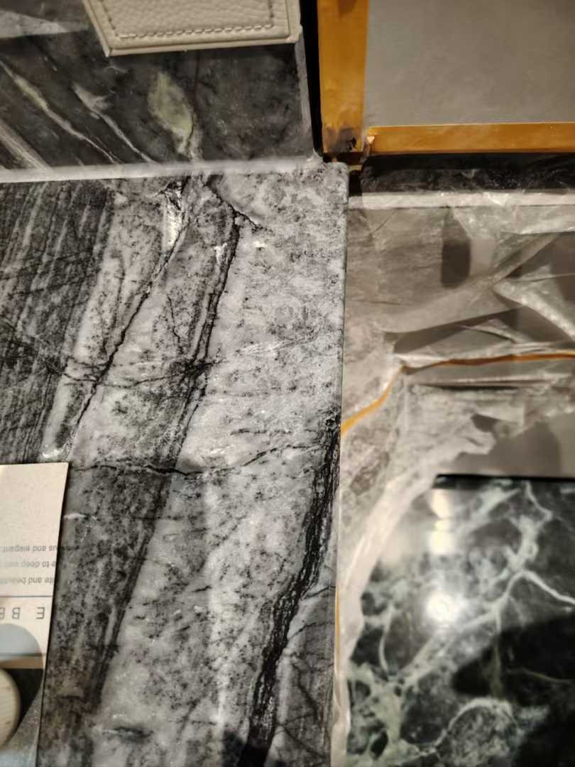 Broken Marble Countertop Corner Repair — after restoration