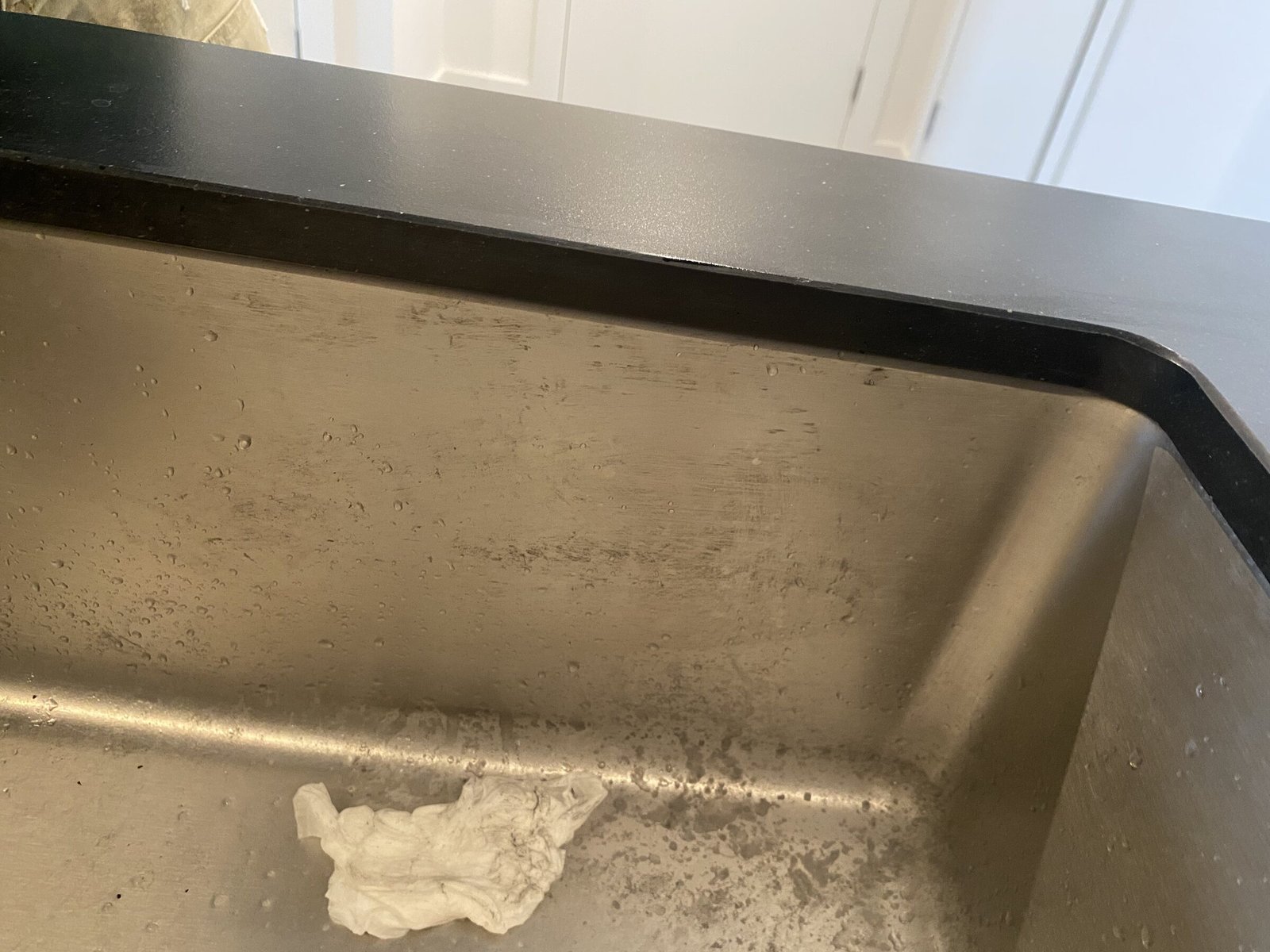 Damaged Marble Kitchen Sink Repair — after restoration